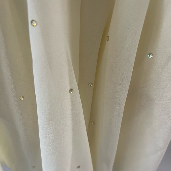 Weissman lyrical cream ivory dance leotard costume with gems. Kids size SC 6 - Picture 5 of 7